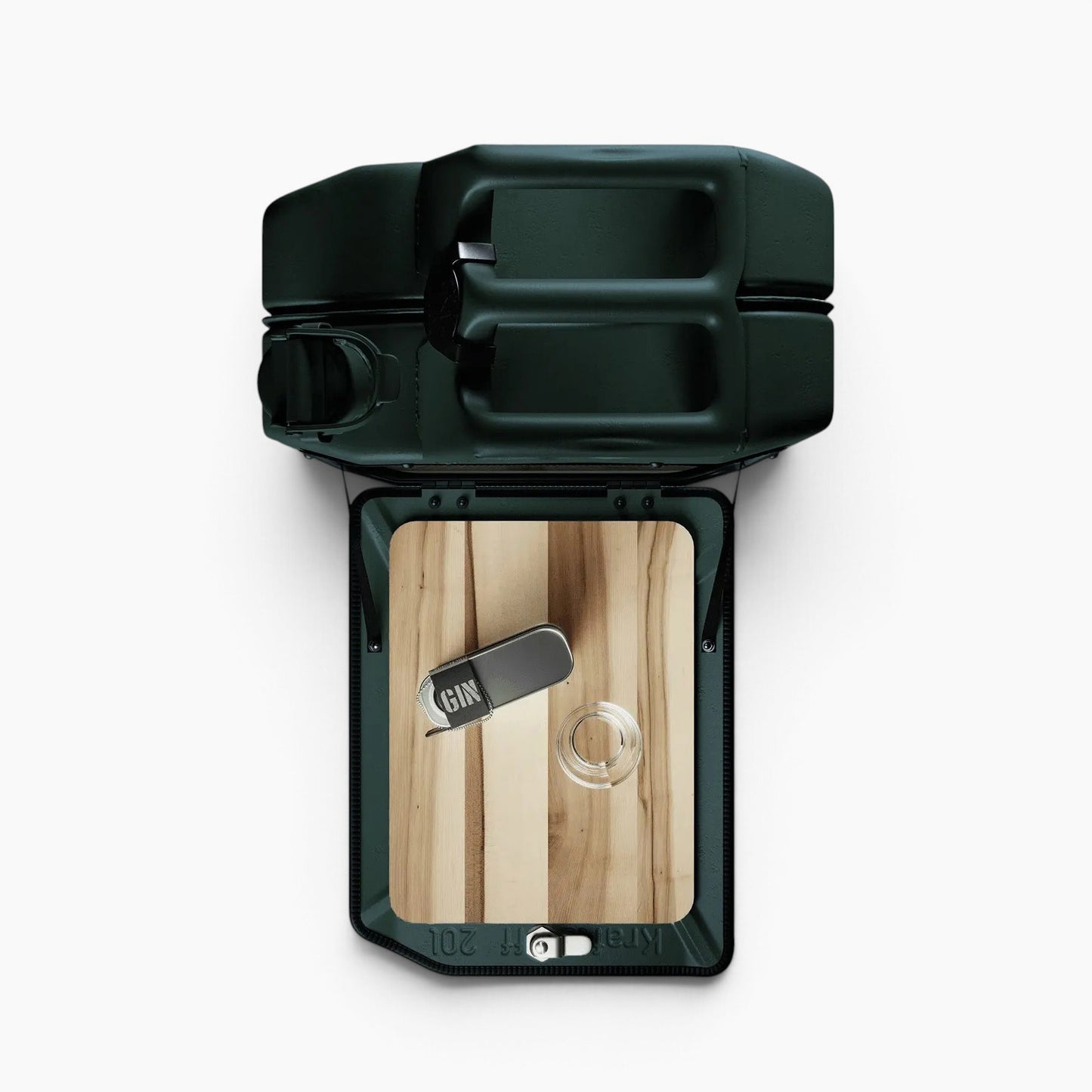 Jerry Can Drinks Bar (Racing Green + Red Gum)