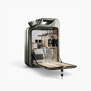 Jerry Can Drinks Bar (Army Green + Red Gum)