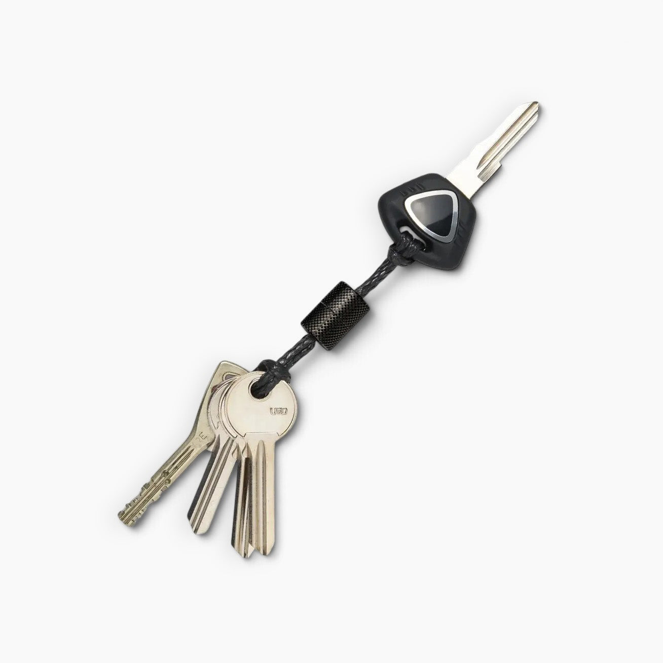 Black Steel Key Loop