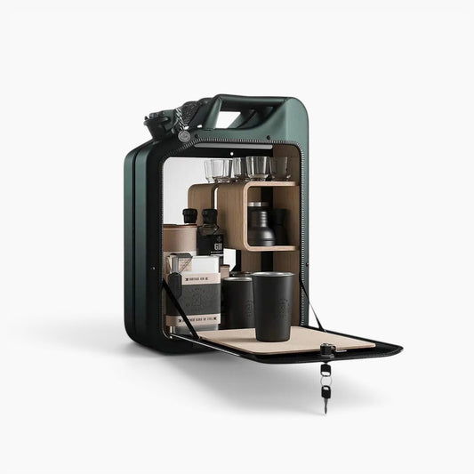 Jerry Can Drinks Bar (Racing Green + Oak)