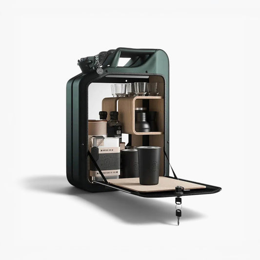 Jerry Can Drinks Bar (Racing Green + Oak)