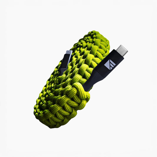 Paracord Charging Cable (Green / USB-C)