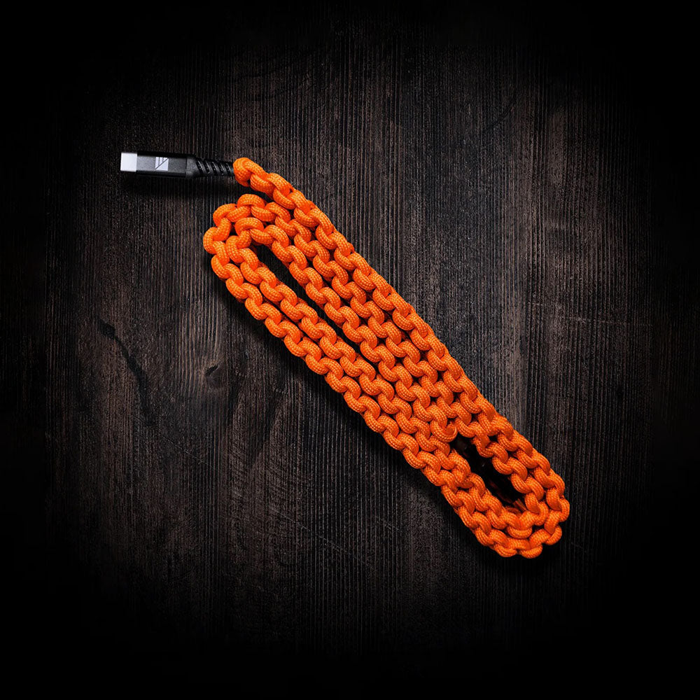 Paracord Charging Cable (Orange / USB-C)