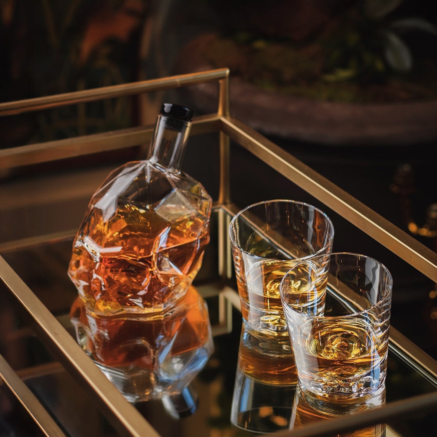 Memento Mori Crystal Whisky Set