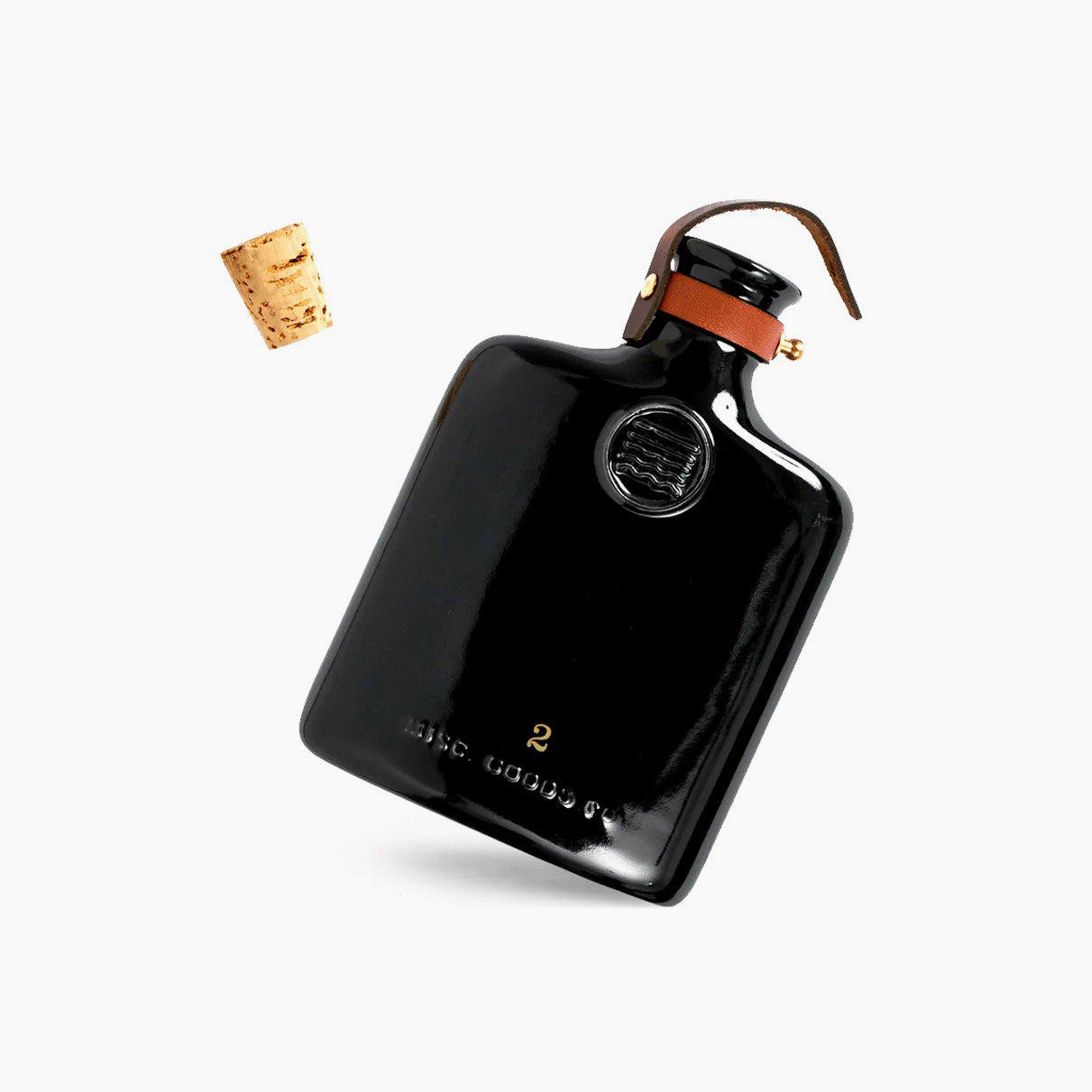 Ceramic Flask (Black)