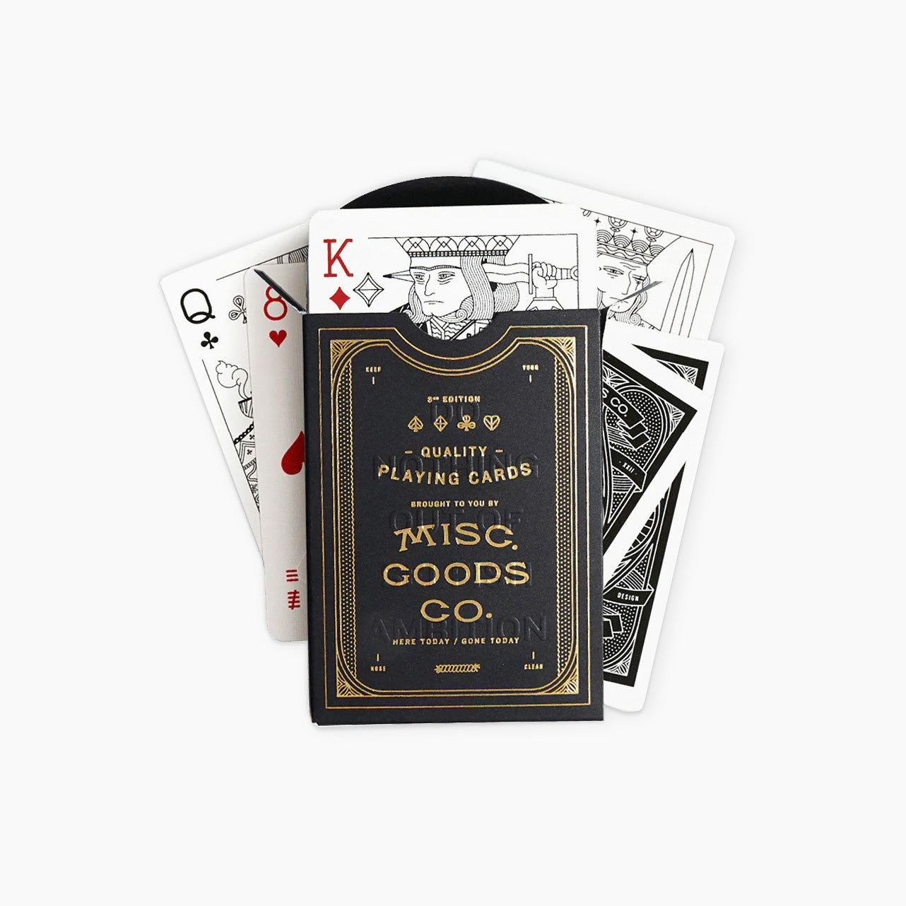 Illustrated Playing Cards (Black)