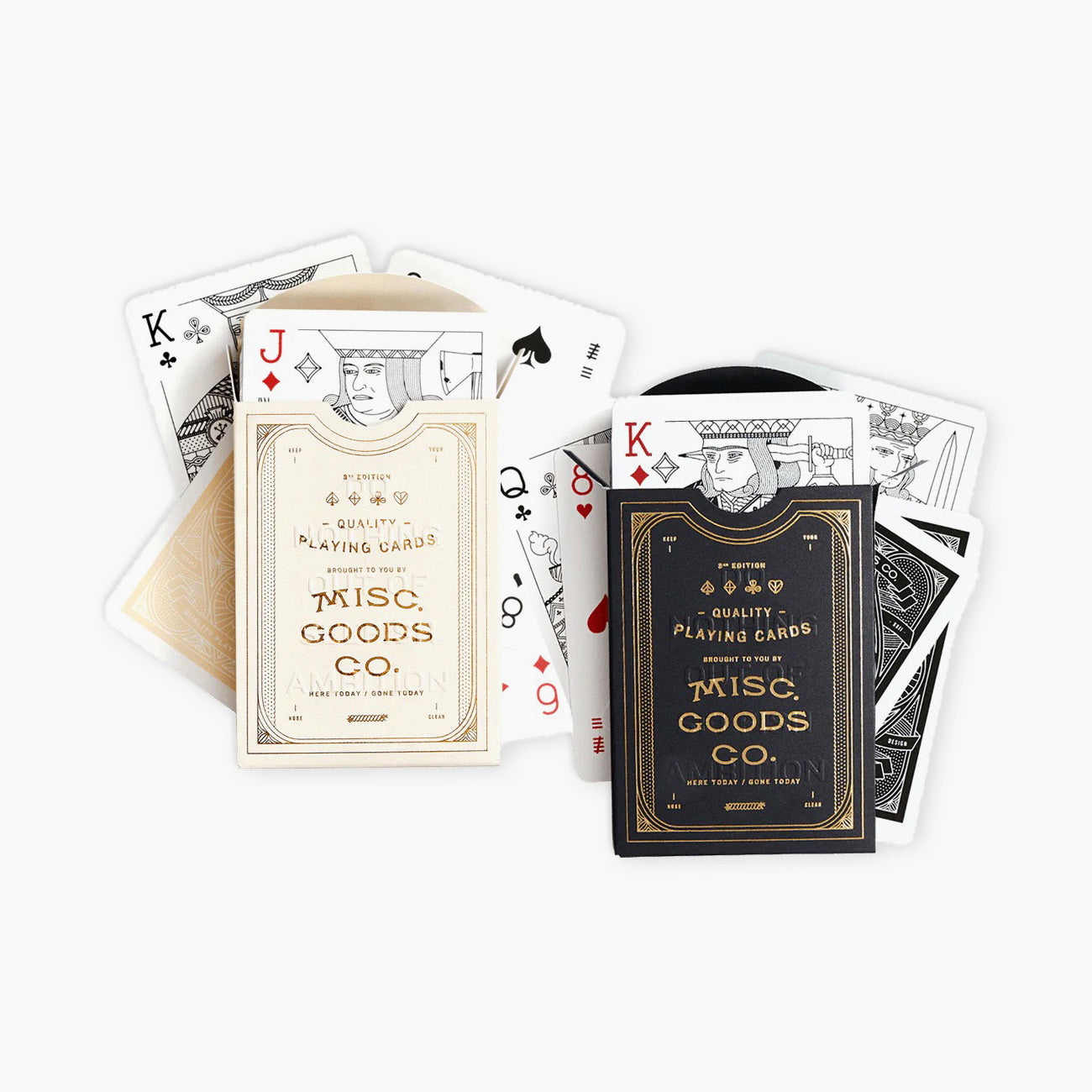 Illustrated Playing Cards (Black)