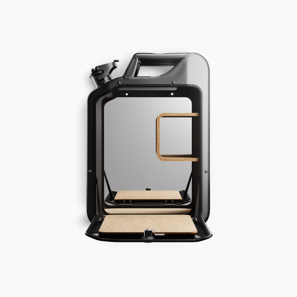 Jerry Can Drinks Bar (Nano Black + Oak)